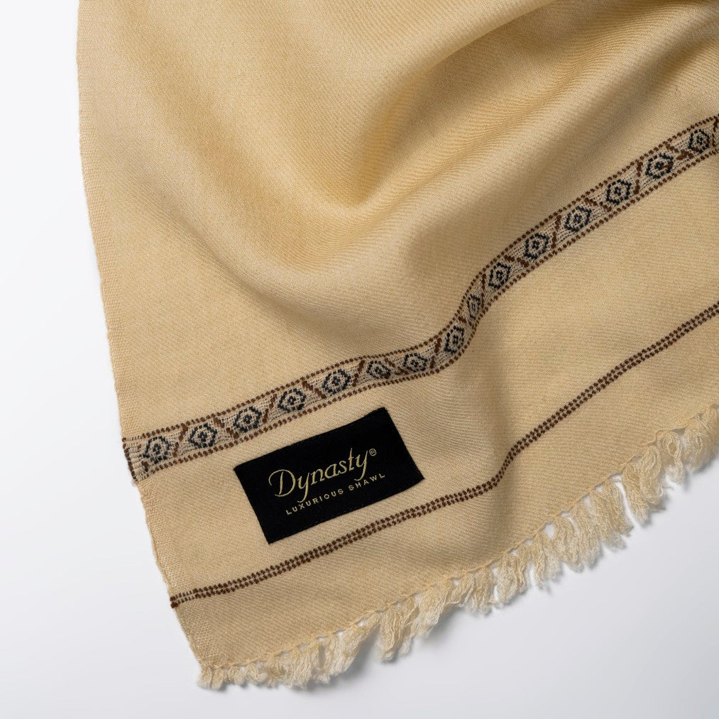 Classic Wool Shawl l Light Beige