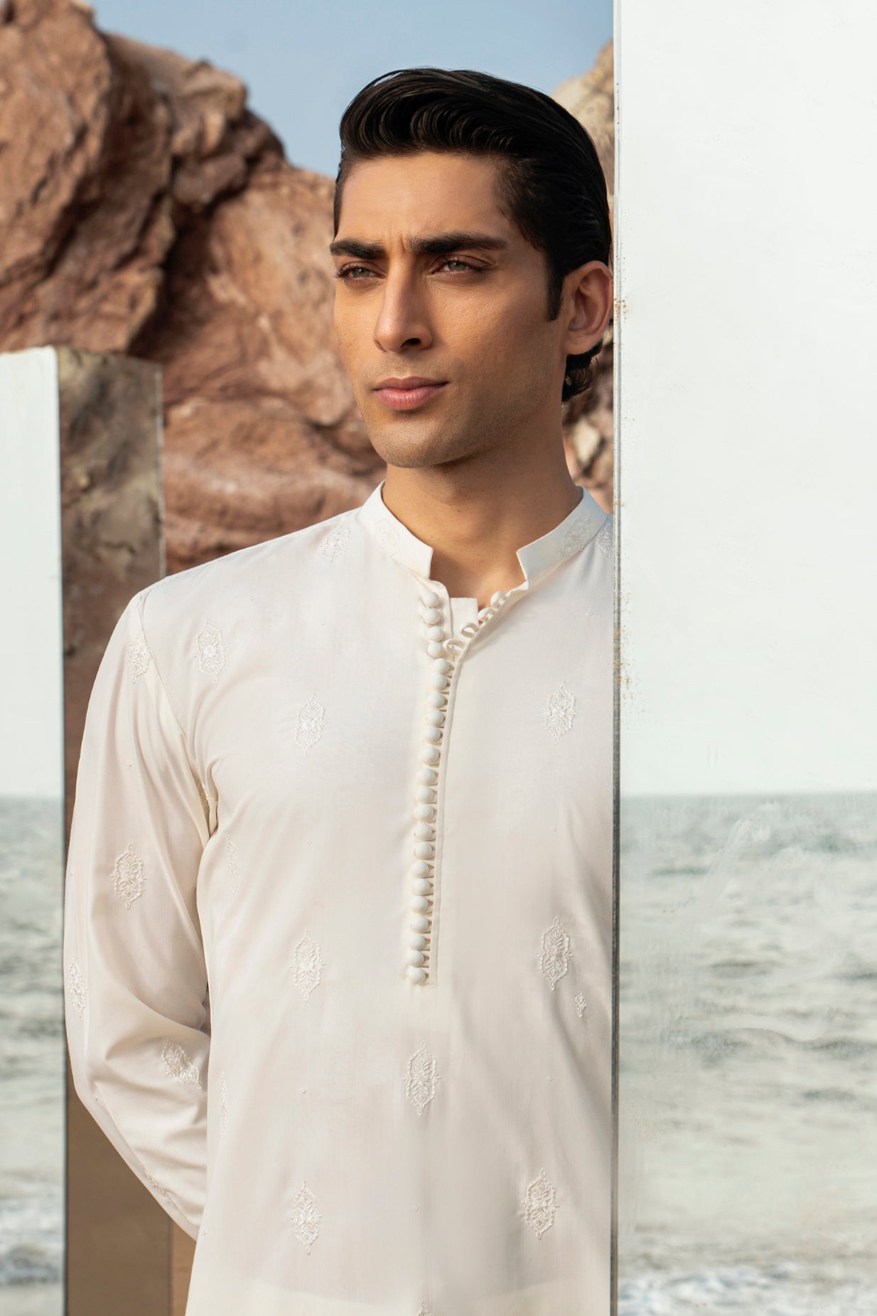 Embroidered Kurta Trouser