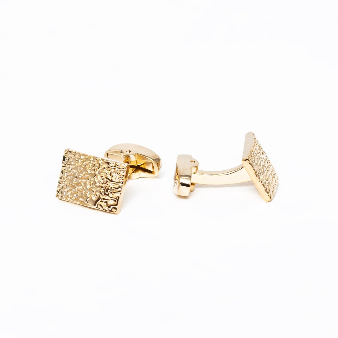 Hammered Gold Cufflinks