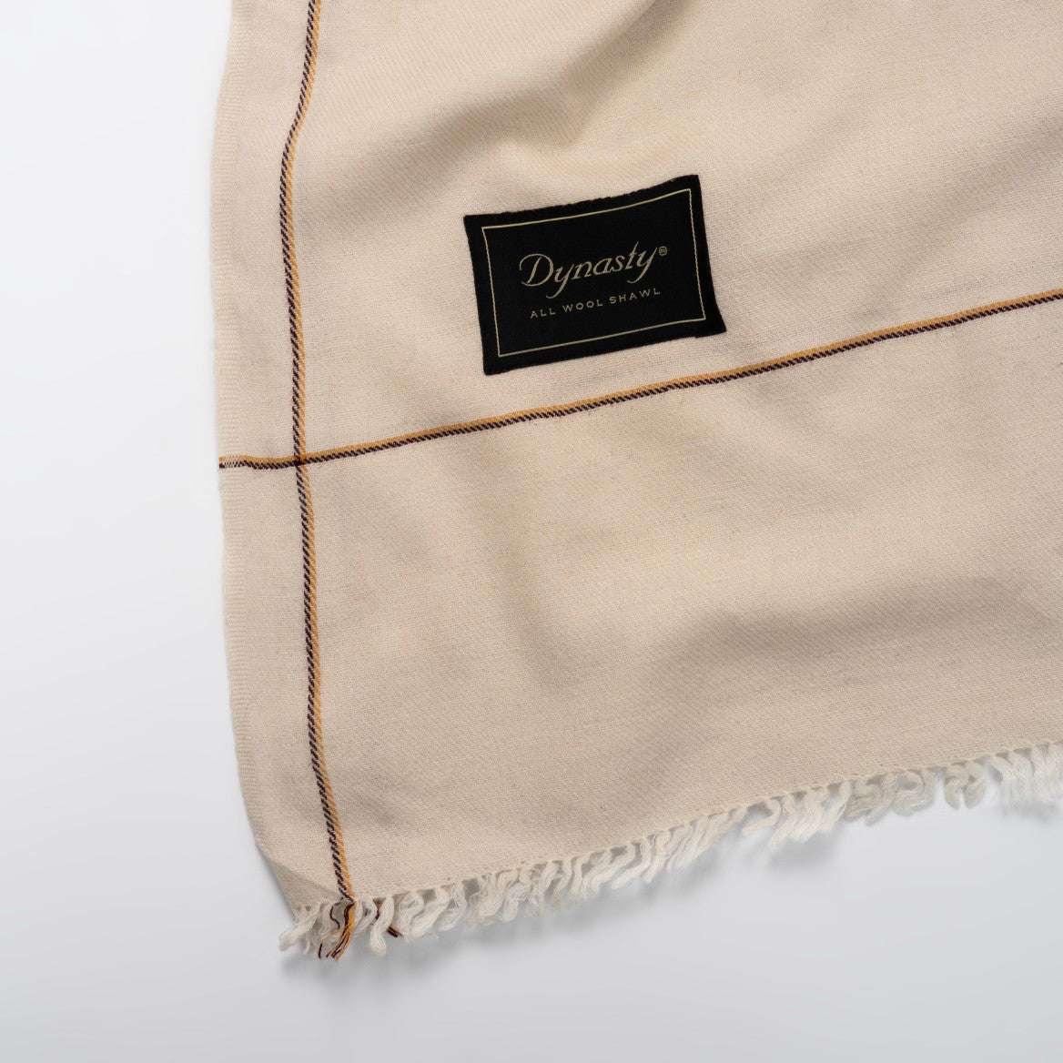 Elegant Wool Shawl l Off White