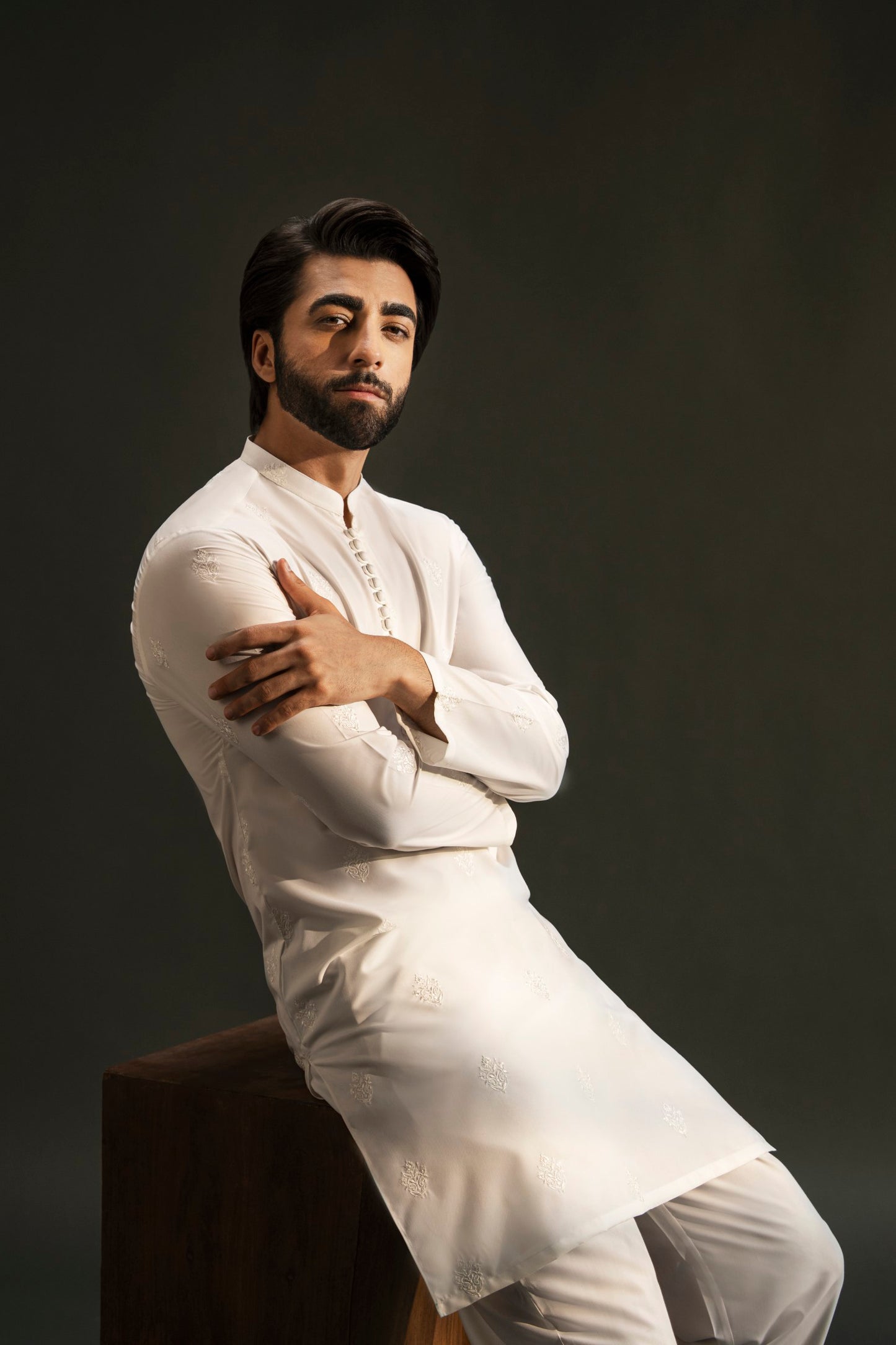Embroidered Kurta Trouser