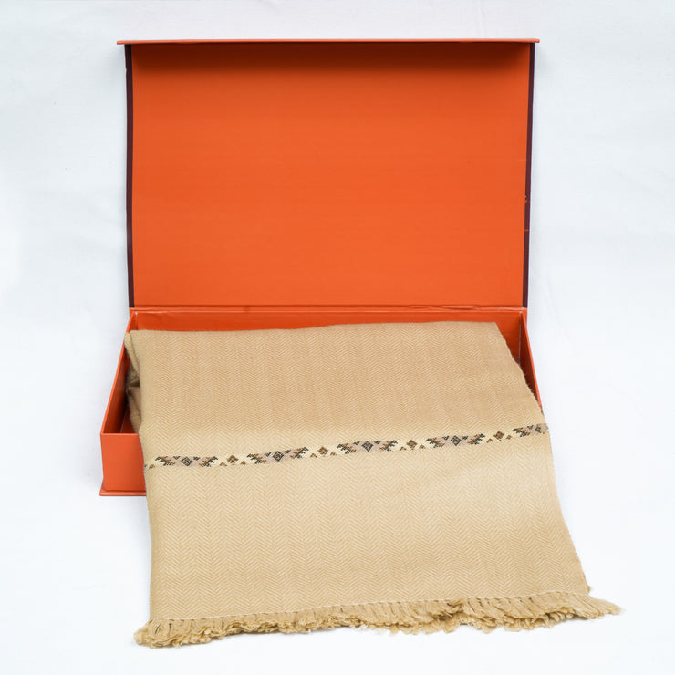Lux Shawl D1 | Beige
