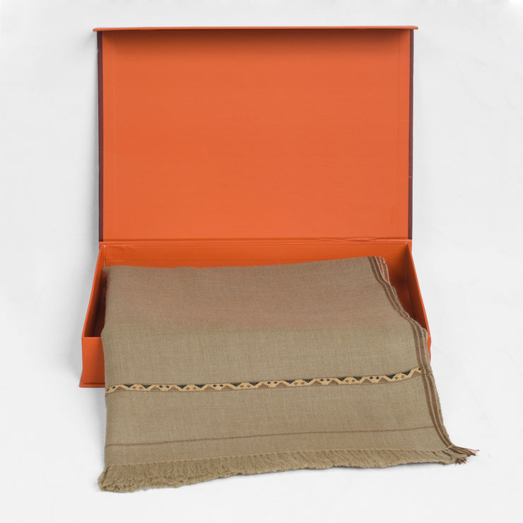 Lux Shawl S1 | Mid Brown