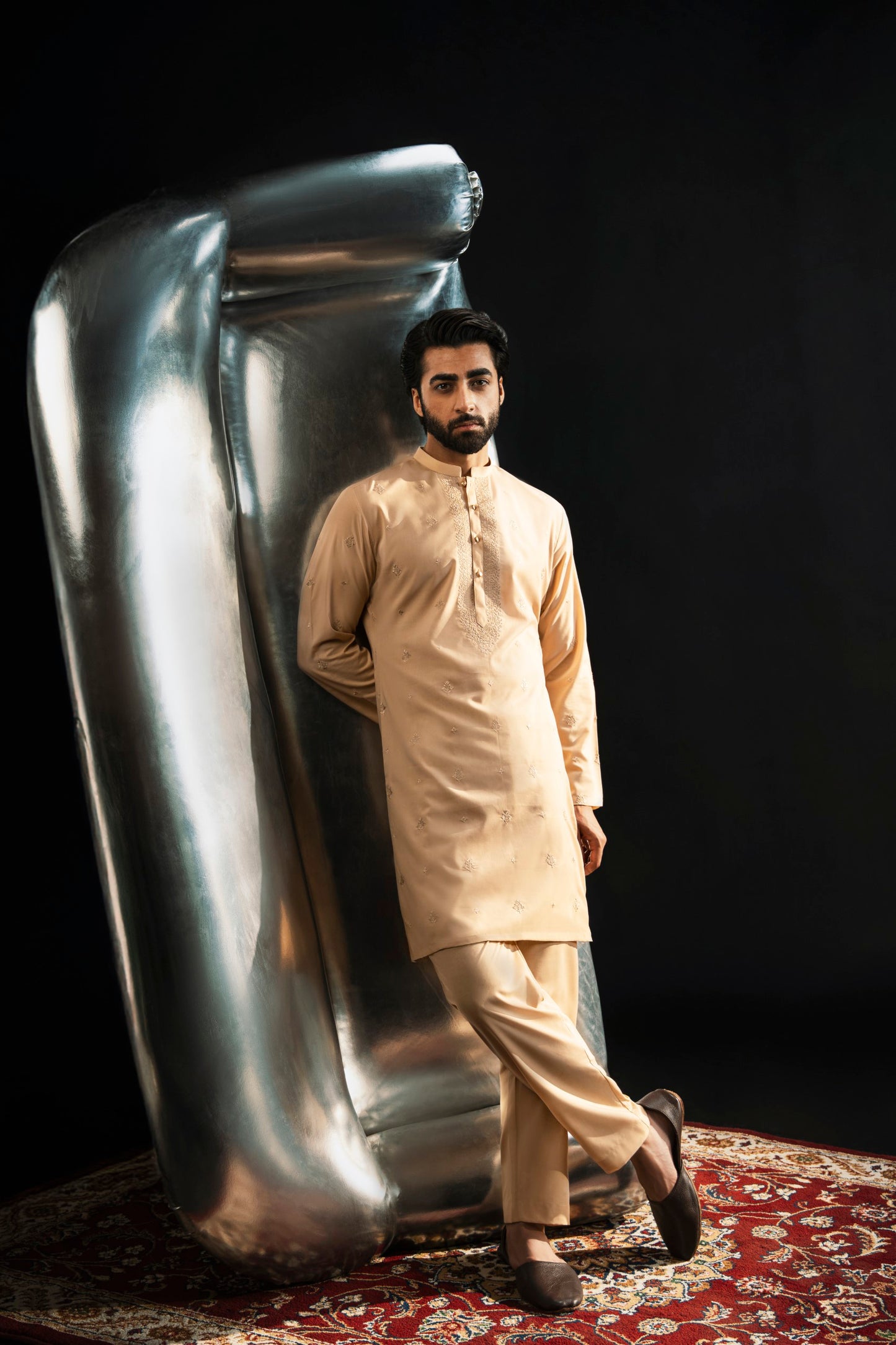Embroidered Kurta Trouser