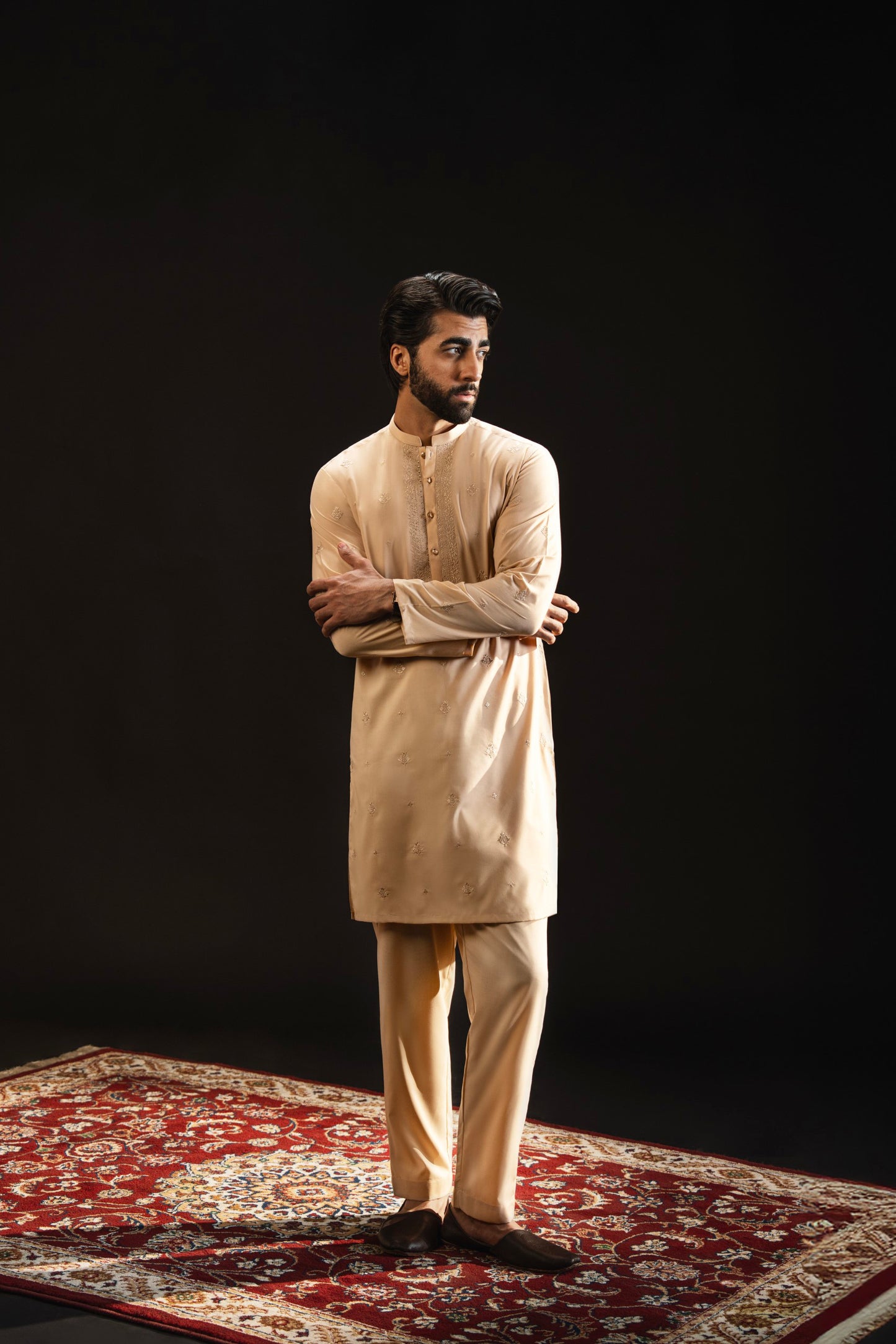 Embroidered Kurta Trouser