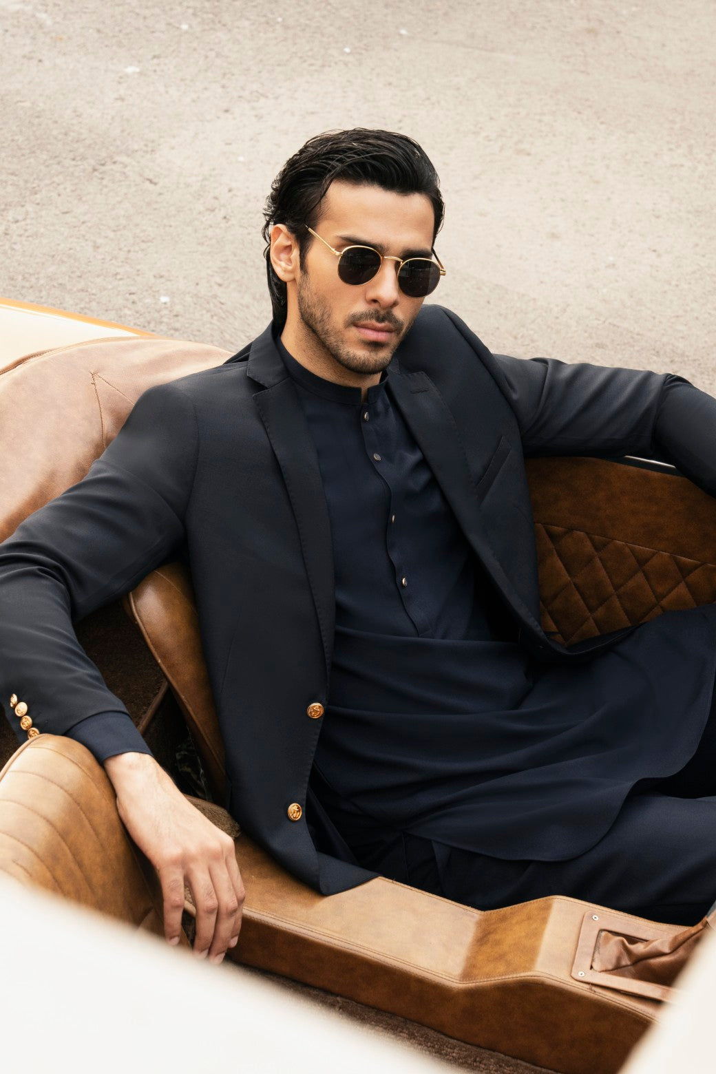 Wool Blazer l Navy