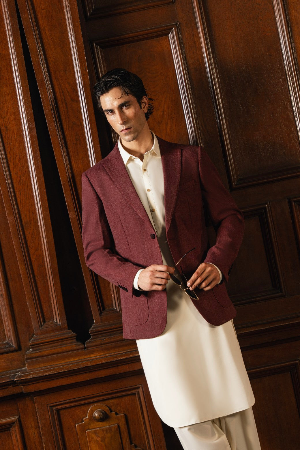 Blended Blazer l Maroon