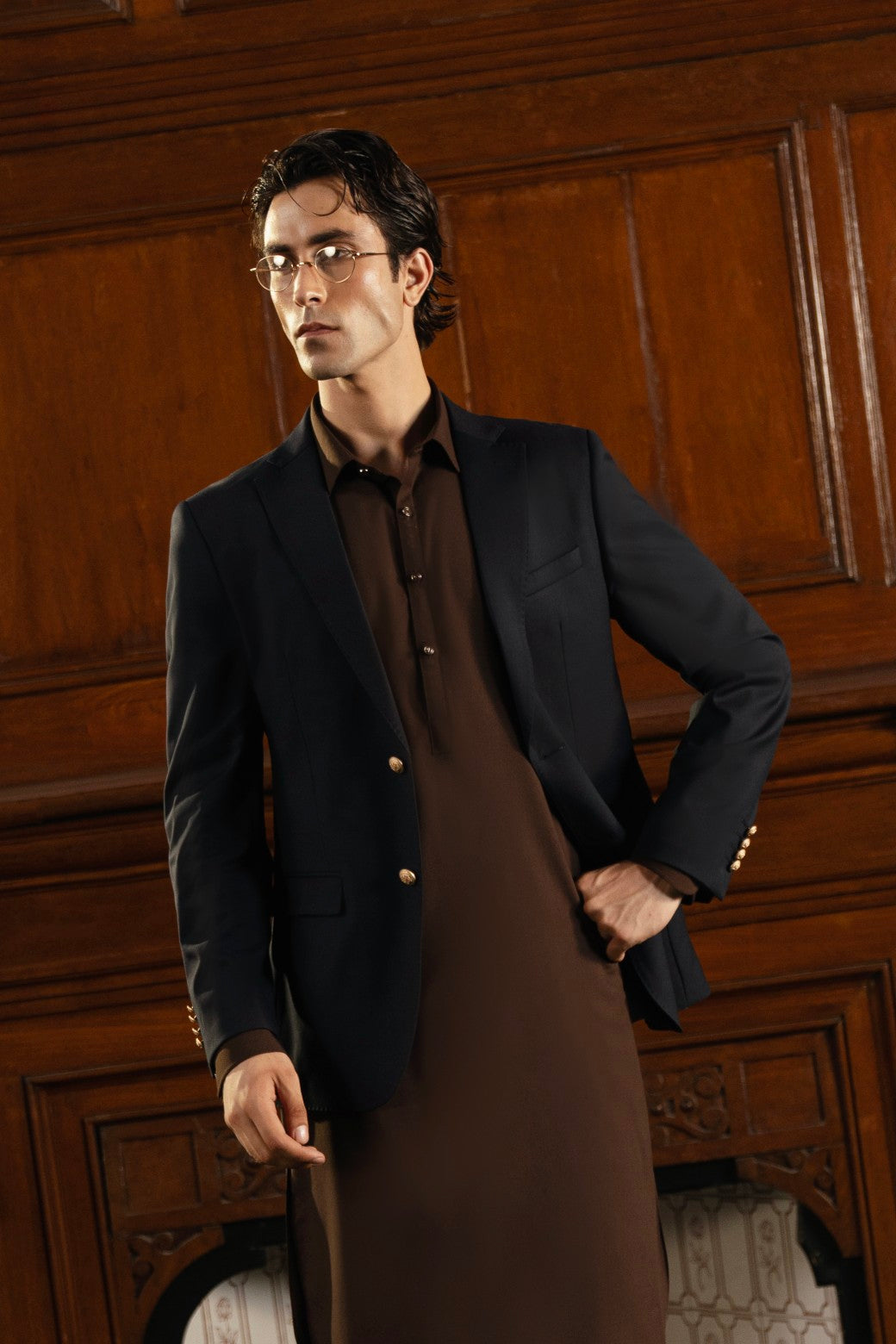 Blended Blazer l Navy