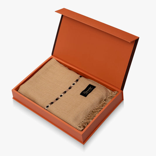 Designer Wool Shawl l Beige