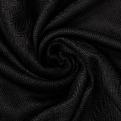 Designer Wool Shawl l Black