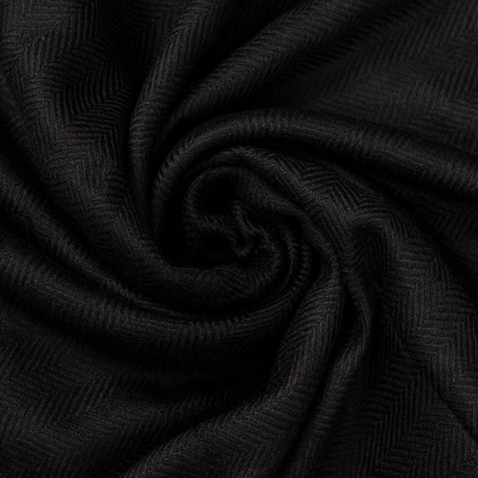 Designer Wool Shawl l Black