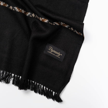 Designer Wool Shawl l Black