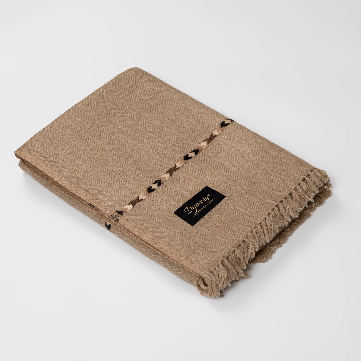 Designer Wool Shawl l Dove