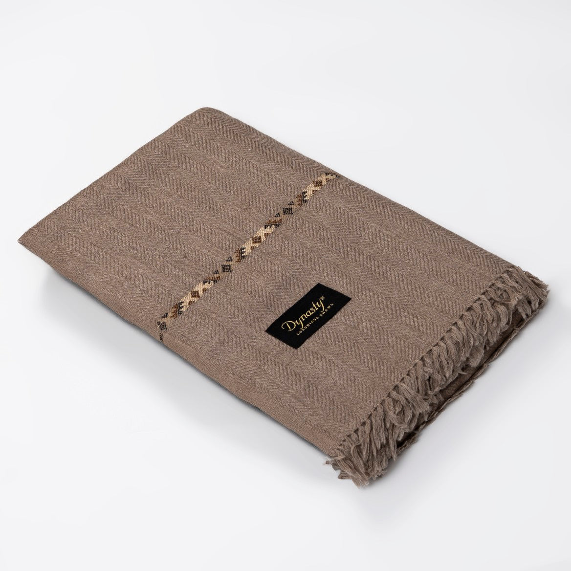 Designer Wool Shawl l Brown