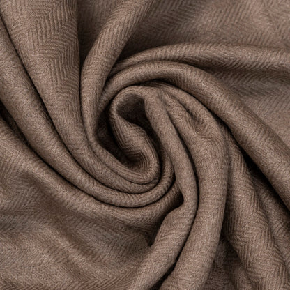 Designer Wool Shawl l Brown