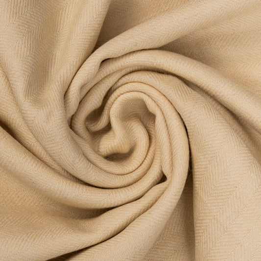 Designer Wool Shawl l Light Gold
