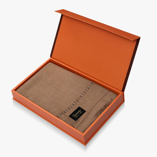 Classic Wool Shawl l Brown