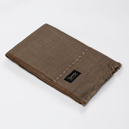 Classic Wool Shawl l Dark Brown