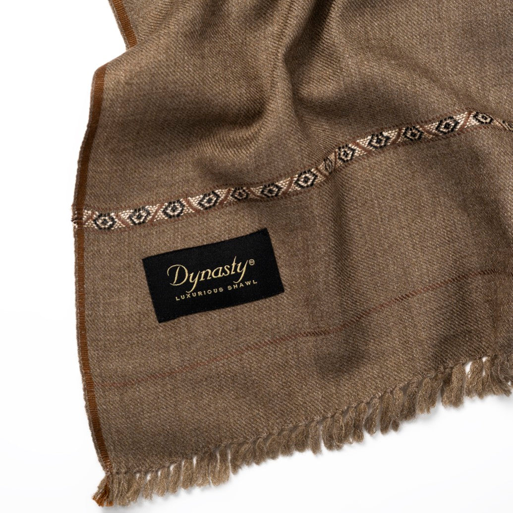 Classic Wool Shawl l Dark Brown