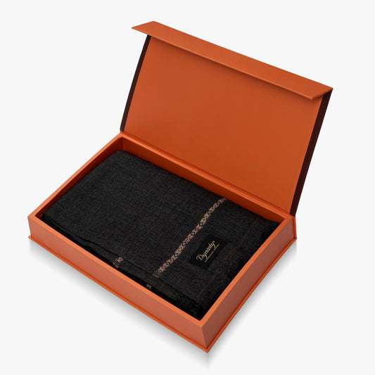 Classic Wool Shawl l Charcoal