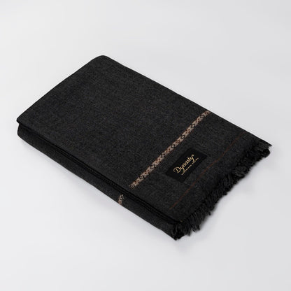Classic Wool Shawl l Charcoal