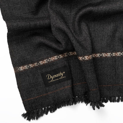 Classic Wool Shawl l Charcoal