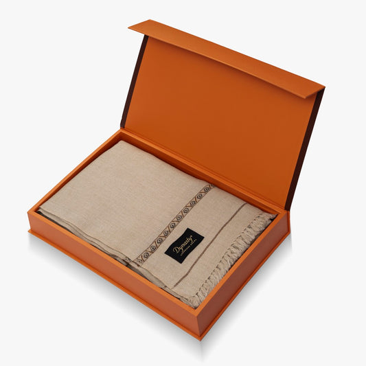 Classic Wool Shawl l Light Grey