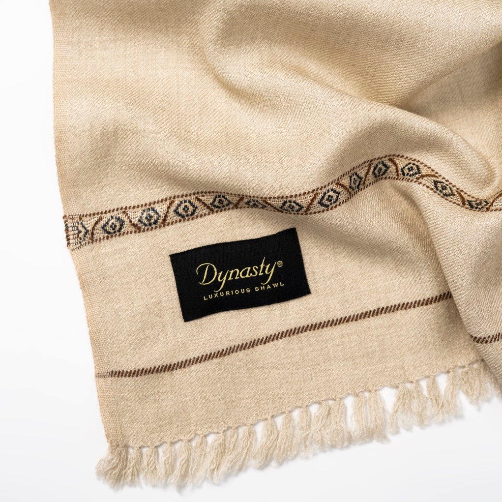Classic Wool Shawl l Light Grey