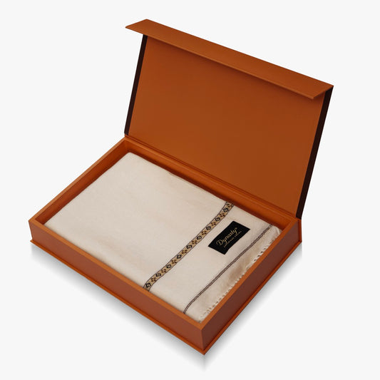 Classic Wool Shawl l Cream