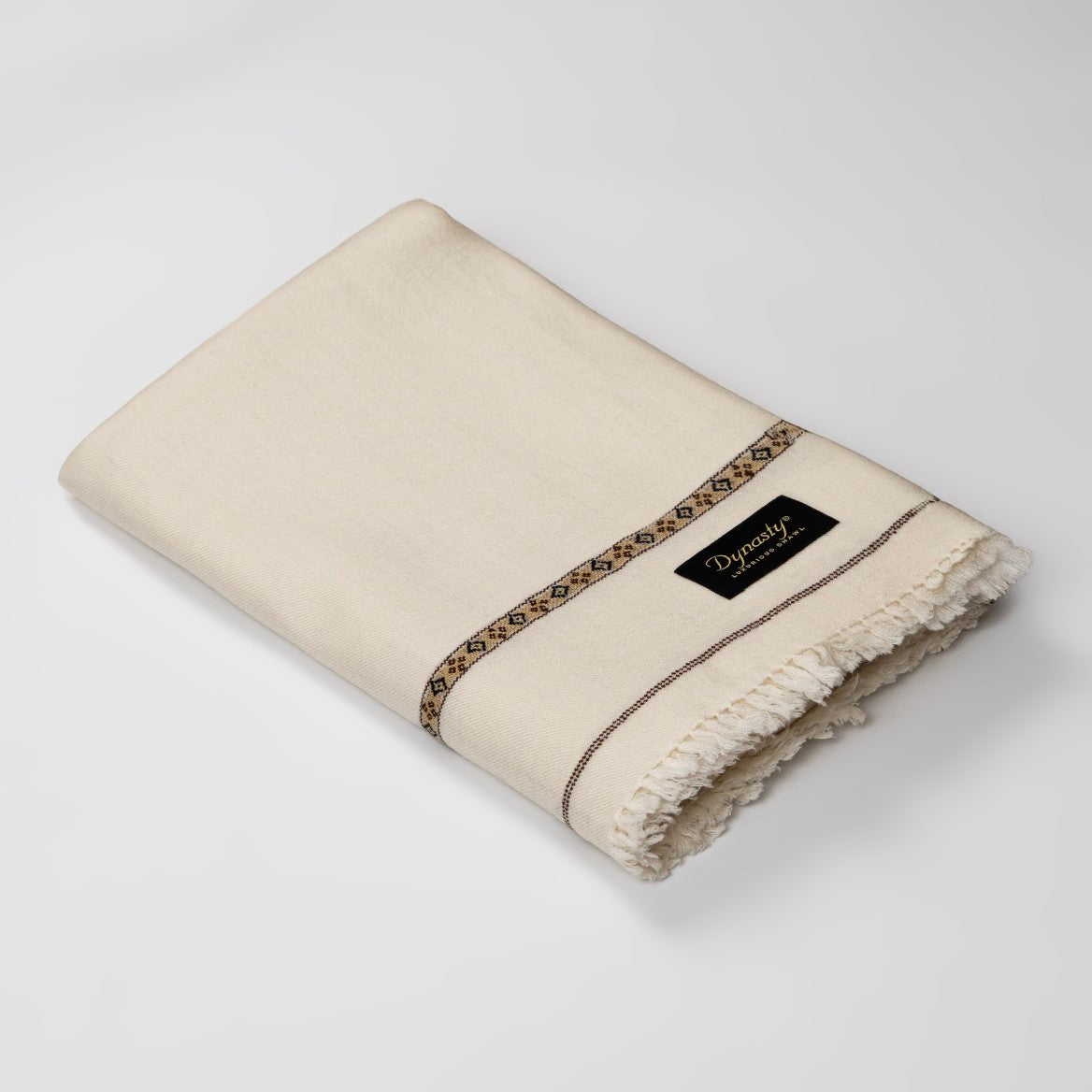 Classic Wool Shawl l Cream
