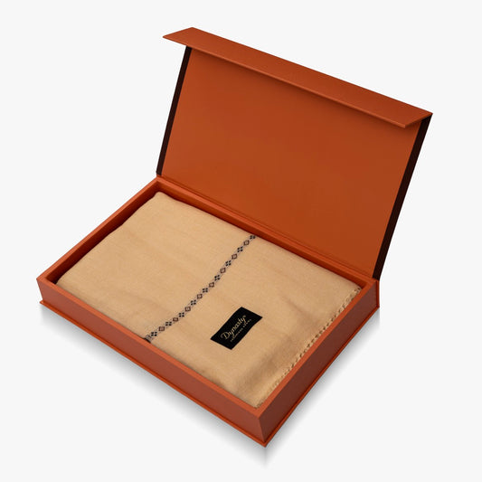 Classic Wool Shawl l Golden