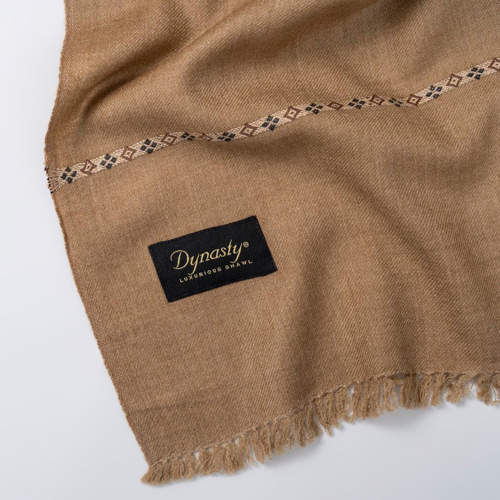 Classic Wool Shawl l Fawn