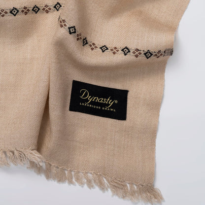 Classic Wool Shawl l Ivory