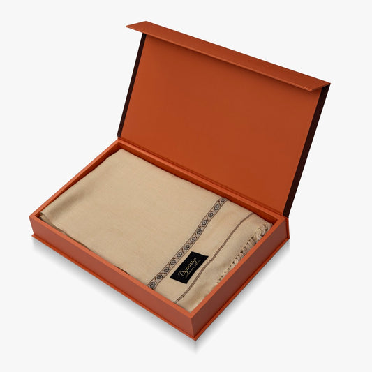 Classic Wool Shawl l Light Beige