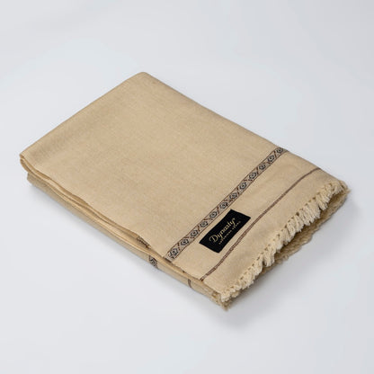 Classic Wool Shawl l Light Beige