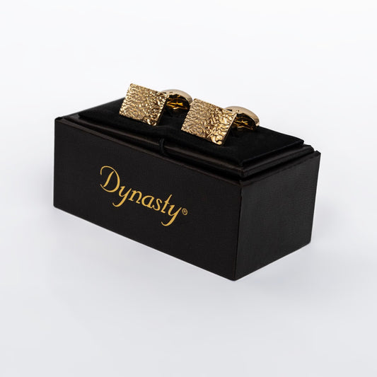 Hammered Gold Cufflinks