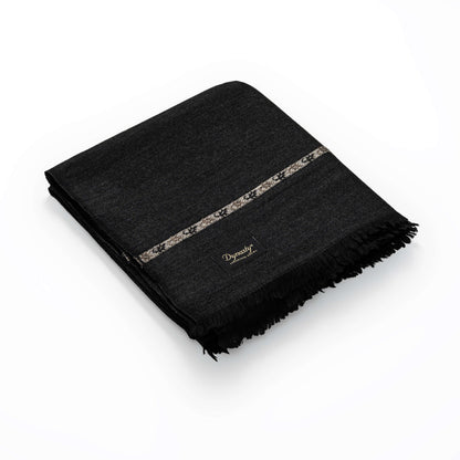 Premium Wool Shawl l Charcoal