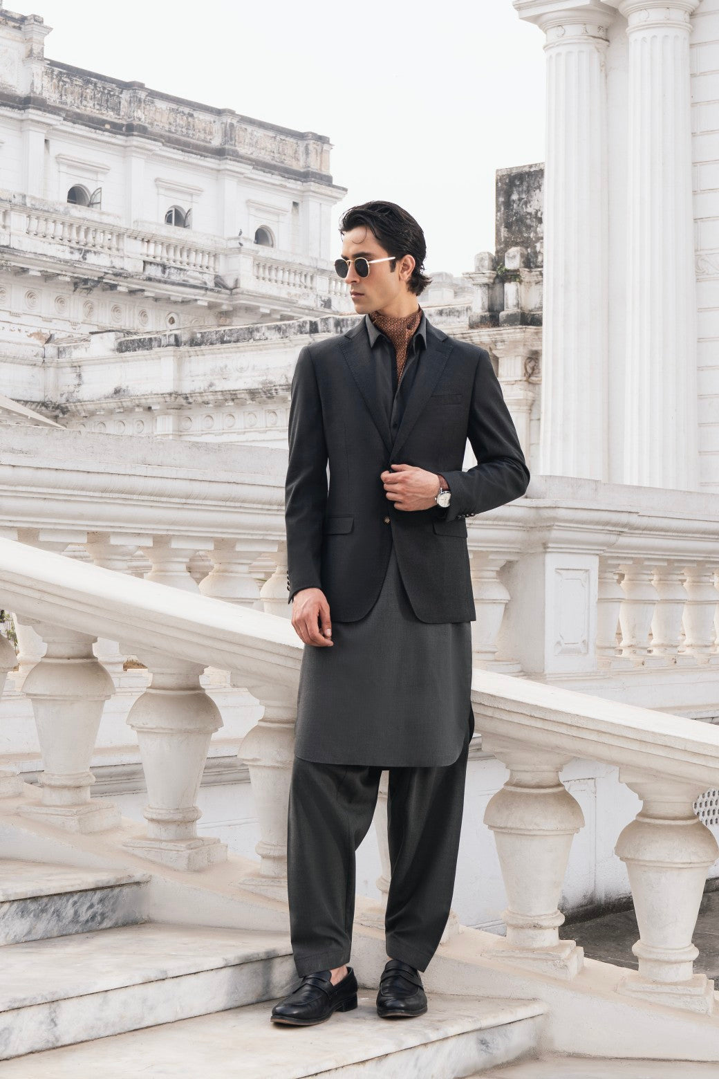 Blended Blazer l Charcoal