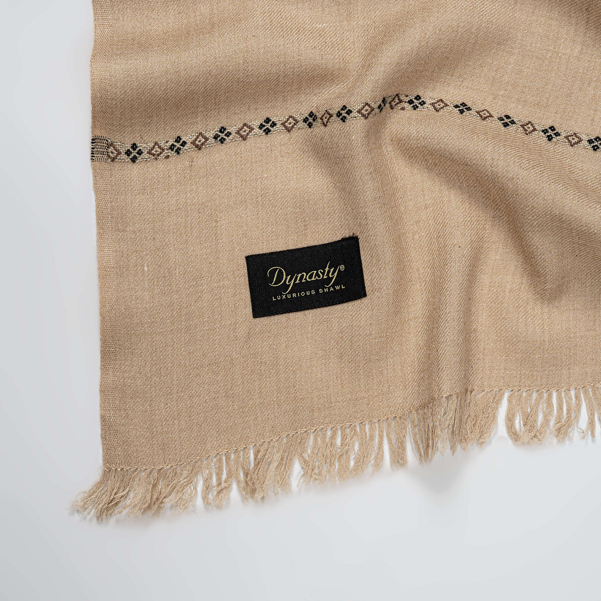 Classic Wool Shawl l Fawn
