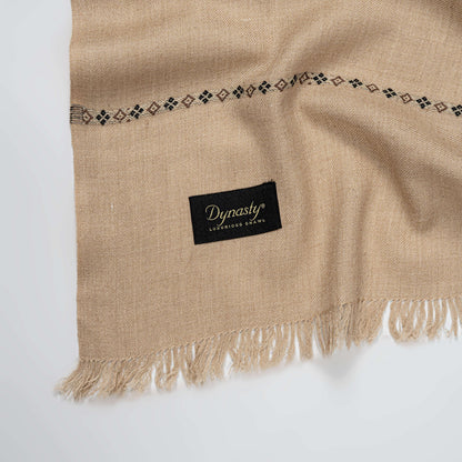 Classic Wool Shawl l Fawn