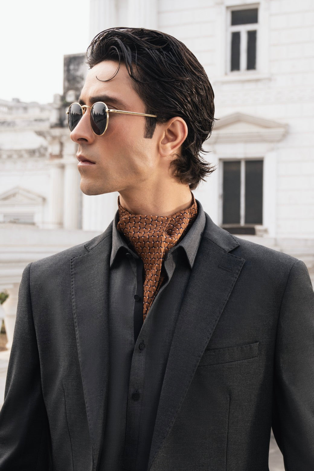 Blended Blazer l Charcoal