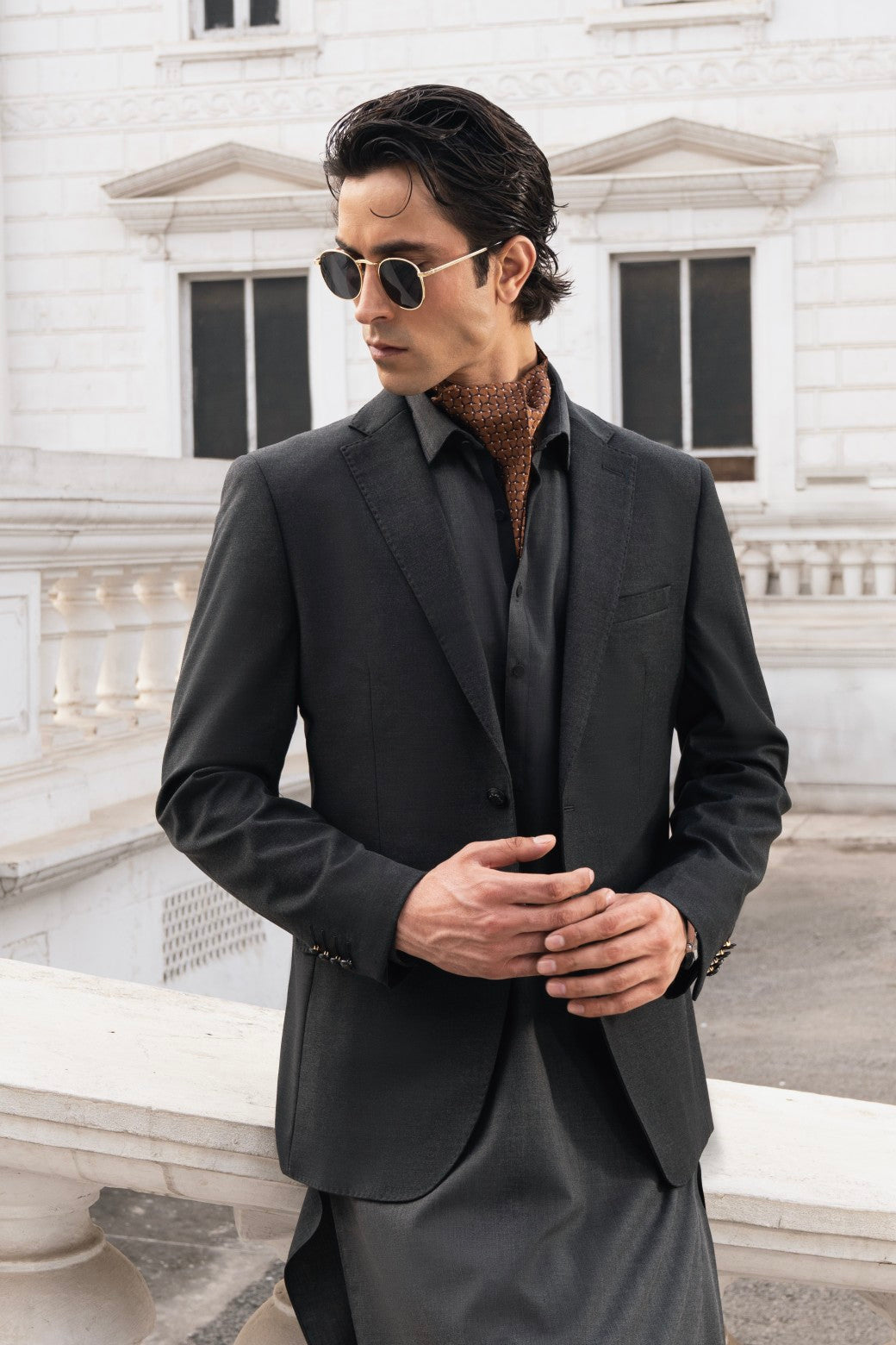 Blended Blazer l Charcoal