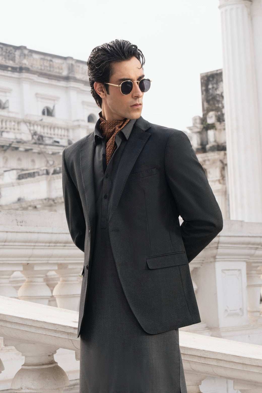 Blended Blazer l Charcoal