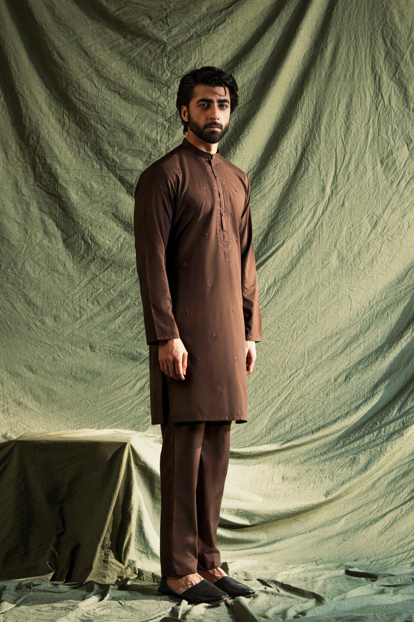 Embroidered Kurta Trouser