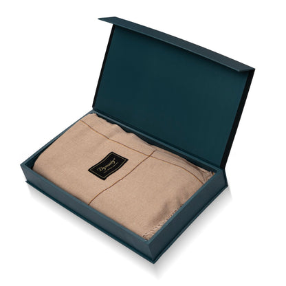 Elegant Wool Shawl l Almond