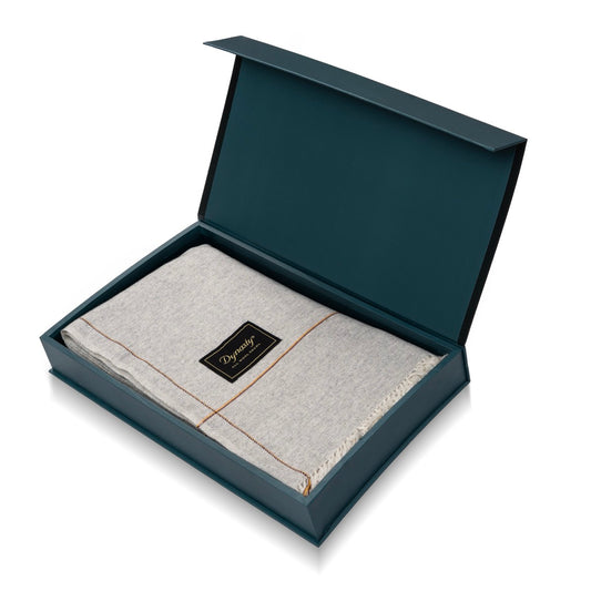 Elegant Wool Shawl l Ash Grey