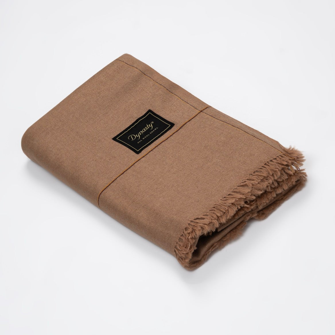 Elegant Wool Shawl l Wheat