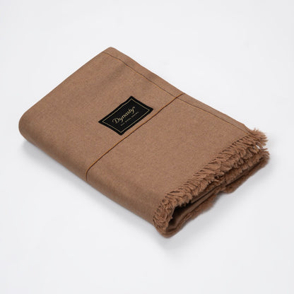 Elegant Wool Shawl l Wheat