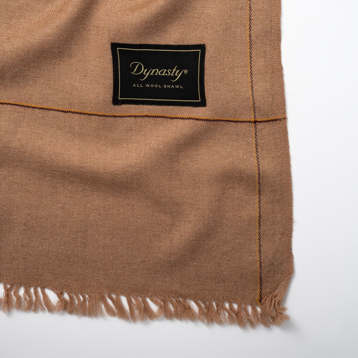 Elegant Wool Shawl l Wheat