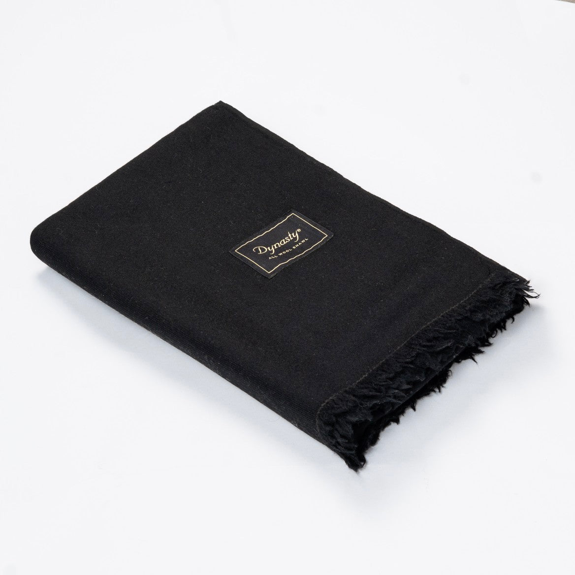 Lux Wool Shawl l Black